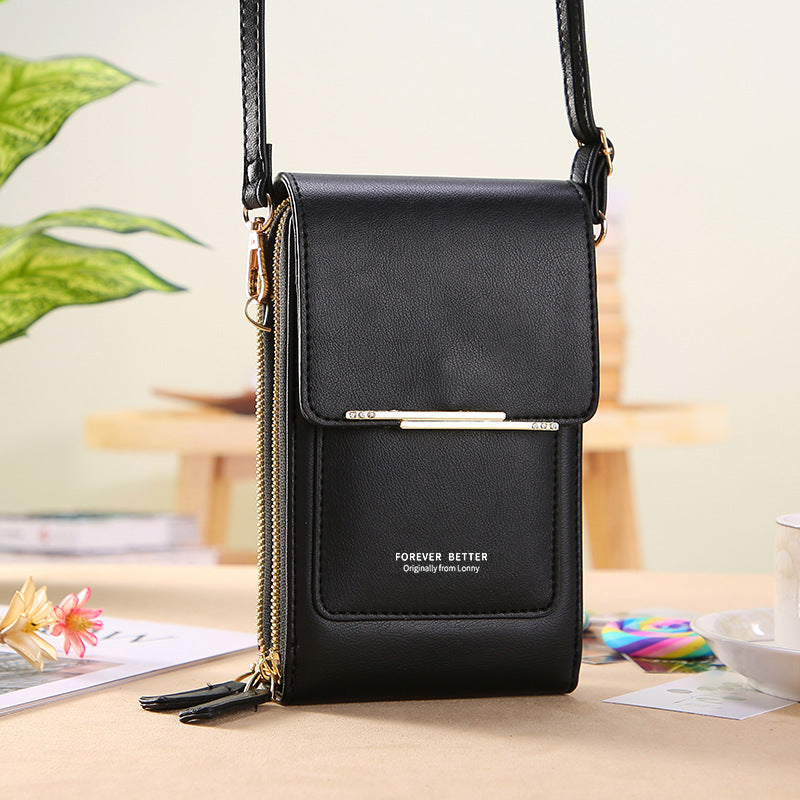 Chic Tech Carry: Stylish Touch Screen Crossbody Wallets